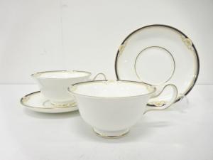 WEDGWOOD　ウェッジウッド　キャベンディッシュ　ティーカップ＆ソーサー　ペア　洋食器